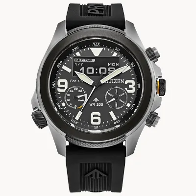 Promaster Land U822 Black Dial Polyurethane Strap JV1007-07E Promaster Land U822 Black Dial Polyurethane Strap JV1007-07E